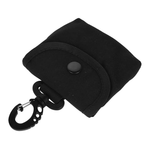 POPETPOP Keychain Bag for Men Compact Coin Pouch Clip Oxford Cloth Travel Purse for Keys Earphones Small Makeup Bag