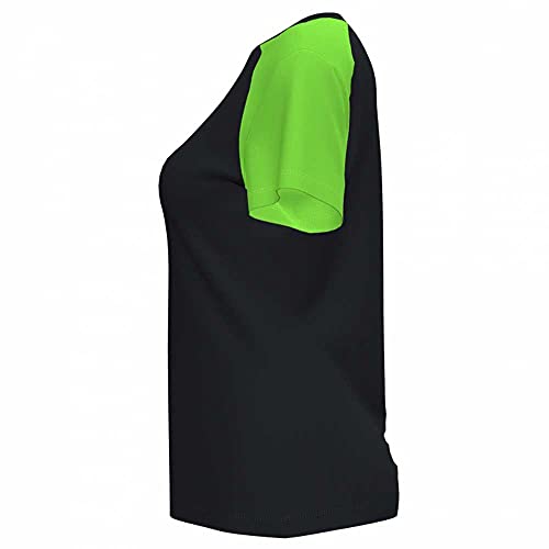 Joma 901335.117.L Shirt, Negro-Verde Fluor, EstáNdar Men's - 4
