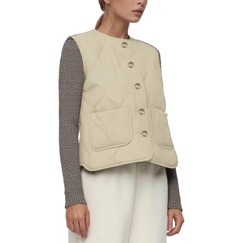 Chaleco de invierno reversible para mujer que busca abrigo cómodo sin peso extra
