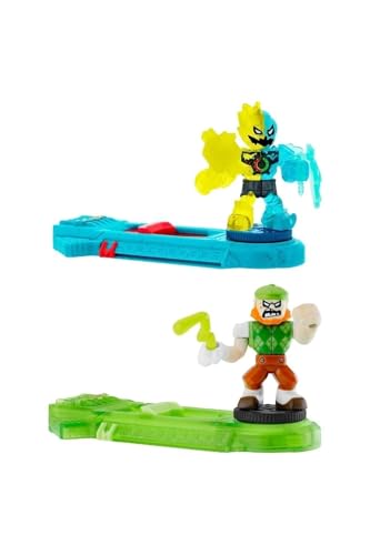 Akedo Legends Powerstorm Duel Set 2 Miniatures Fighters and 2 Shortout VS Sandtrap Battle Controllers