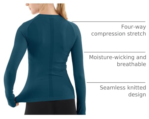 Image of MathCat Seamless Long Sleeve Workout Tops for Women