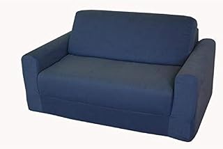 Fun Furnishings Kid's Sofa Sleeper, Denim