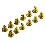 M5 x 9mm for T25 Stainless Steel Disc Brake Screws 12 Pack for Road Mountain for Bike Bolts Hardware Fixing Fasteners, Red(Gold)