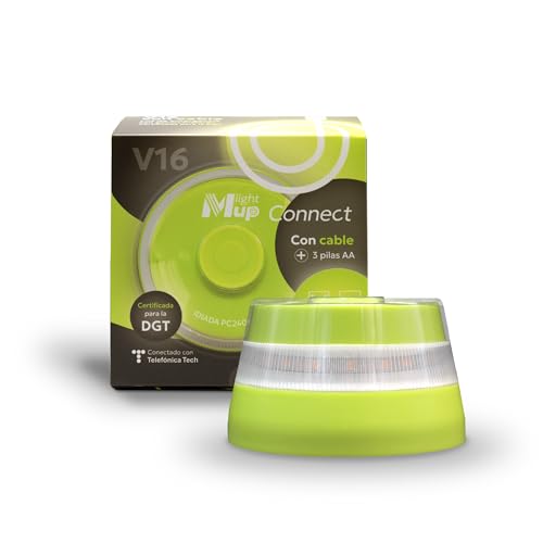 Miniatura 3 de Lightmup Connect Baliza V16 Homologada Dgt 3.0 Incluye Cable Y Pilas- Geolocalización Iot-Luz Emergencia Conectada - Señal Obligatoria En 2026- Datos Telefónica Tech Hasta 2038 Light Mup Connect