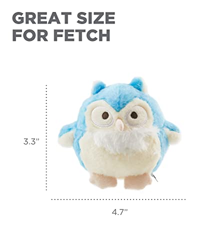 Charming Pet Howling Hoots Blue Owl Plush Squeaky Dog Toy #TOP7