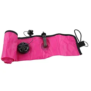 EXCLUZO Diving Inflatable Buoy, Quickly Discouraged Fast Double Fixed Diving Marker Convenient for Hanging Flashlight for Hanging Signal Light(Rose Red)