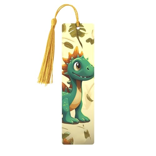 メタルブックマーク メンズ レディース かわいい 漫画 恐竜 ブックマーカー ユニークなハンドメイド ブックマーク タッセルペンダント付き クラフトメタルブックマーク 教師用 誕生日プレゼント