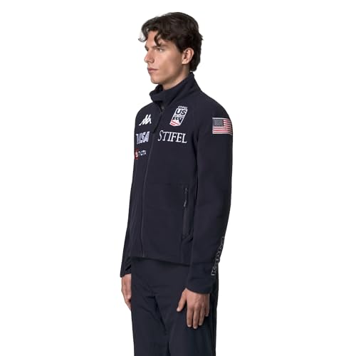 Kappa 6CENTO 687C Us, Pile Full Zip Da Uomo (It, Testo, M, Regular, Regular, Blue Baritone) - 5