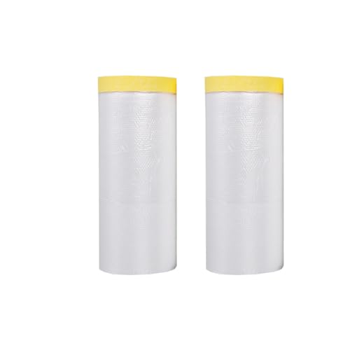 Ruban de masquage pour peinture et film plastique de protection 40m