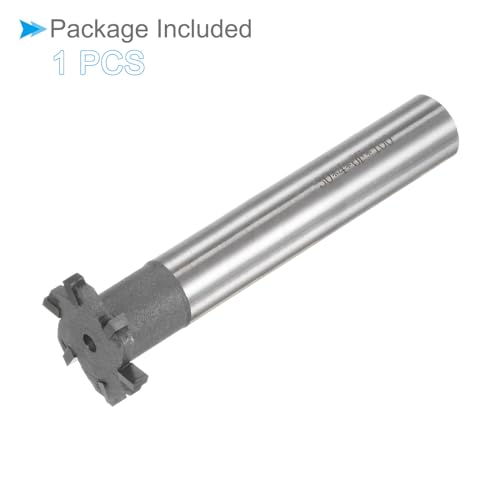 Image of T-Slot Milling Cutters, 6 Flutes 1.18 inch Cutting Dia 0.16 inch Depth, Straight Tungsten Carbide Tip T-Slot End Mill- (Applications: for Copper Milling)