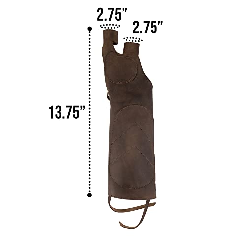 Valhalla Gear, Forearm Guard For Archeries Handmade From Full Grain Leather - Bourbon Brown #TOP5