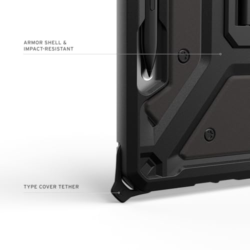Image of Urban Armor Gear UAG Surface Pro 12 inch Case, Metropolis SE Feather-Light Rugged Protective Case /Cover Designed for Surface Pro 1st Edition 12 inch (2025) with Multi-Angle Kickstand & Pen Holder - Black