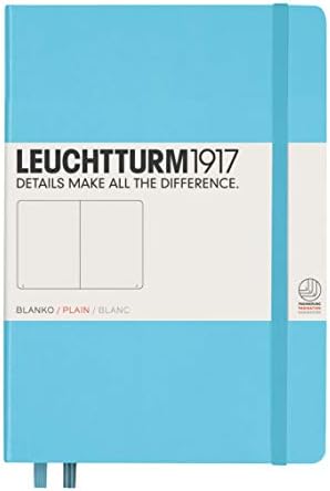 LEUCHTTURM1917 Notebook Medium A5, Hardcover, 251 numbered pages (Black, dotted)