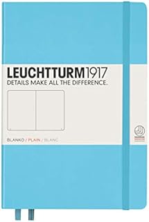LEUCHTTURM1917 Notebook Medium A5, Hardcover, 251 numbered pages (Black, dotted)