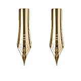 2x Fountain Pen Replacement Nib Special Spare Nib for Wings Pilot Fountain Pen 78G 88G KaKuno Desk Pen (Gold Nib EF x 2)