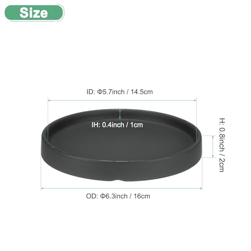 M METERXITY Ceramic Plant Saucer, 6.3 Inch 16cm Plant Water Catcher Tray - Image 2