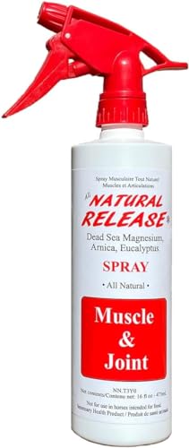 Four Oaks Farm Ventures, Natural Release Muscle Spray Treatment - Horse Liniment for Sore Muscles, Joint Pain, Tendon & Inflammation Relief - Easy to Use, Fast Acting, Alcohol & Menthol Free (16 oz)