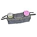 Ducomi Jene Universal-Kinderwagentasche für Neugeborene, Lenker, Organizer für Kinderwagen, Accessoires, Flasche, Wickelauflage, Windeltasche in der Mitte und 2 Flaschenhalter (grau)