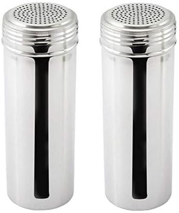 ステンレススチール ドレッジシェーカー ハンドルなし 22オンス 2個セット (L)