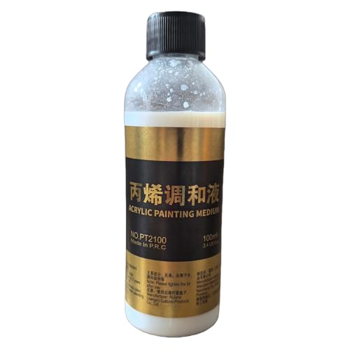 Diluant à peinture acrylique, 100 ml fluide moyen pour la préparation de palette, mélange de couleurs et fournitures artistiques pour artistes, étudiants,...