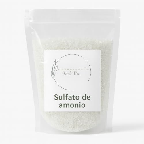 Sulfato de Amonio 21% Fertilizante Granular | Alto Nitrógeno + Azufre | Crecimiento Rápido, Verde Intenso | Ideal para Huertos, Césped, Pasto y Jardinería | Soluble en Agua | 1Kg