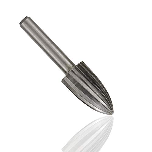 High Speed Steel Rotary Burrs 6mm Shank for Metal Engraving/Grinding Files 1Set(C Type)