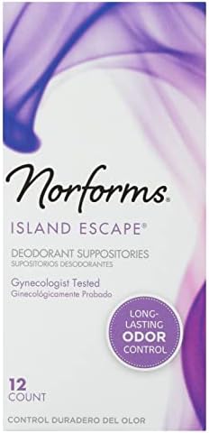 NORFORMS Feminine Deodorant Suppositories-Island Escape-12 ct, 2 pk