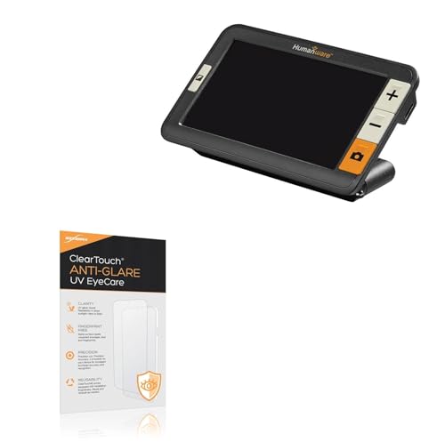 BoxWave Screen Protector Compatible With Humanware explore 5 - ClearTouch Anti-Glare Anti-UV EyeCare (2-Pack), Filters out Harmful Blue Light Reduce Fatigue