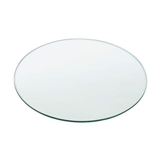 [neu.haus] Glasplatta, rund glasskiva, bordsskiva, ESG-glas, eldstadsglas, gör-det-själv-bord