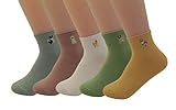 Women's 5 pairs Colorful Casual Socks Cute Lovely Animal Pattern Novelty Socks Good for Gift (Dog embroidery ankle socks) Women's 5 pairs Colorful Casual Socks Cute Lovely Animal Pattern Novelty Socks Good for Gift (Dog embroidery ankle socks)