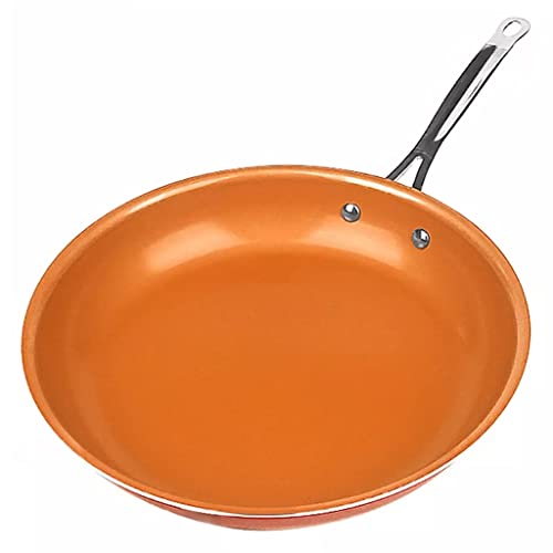 Poêles à frire en cuivre antiadhésives avec revêtement en céramique Four de cuisson à induction Marmite Poêle antiadhésive Ustensiles de cuisine Poêle de chef (Color : A Size : 20cm) wangzuoqi ( Color
