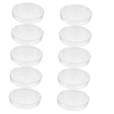 CATIEBYE 10pcs Transparent Petri Dishes for Laboratory Experiments for Industrial and Educational Use Reusable Culture Plates for Research and Science Projects