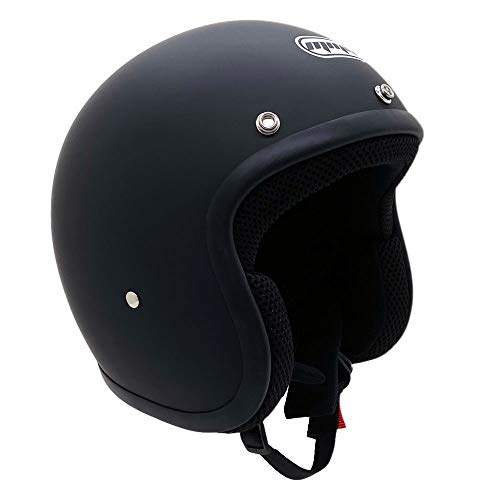 Mmg MGAH35 Motorcycle Helmet Open Face 3/4 Half Dot Classic Retro Style thumb #2