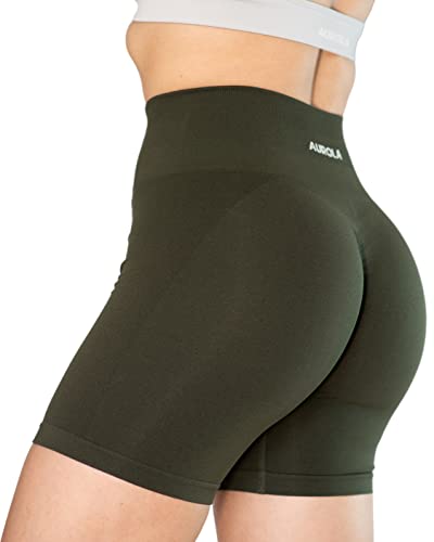 Image of AUROLA Intensify Workout Shorts for Women Seamless Scrunch Short Gym Yoga Running Sport Active Exercise Fitness Shorts