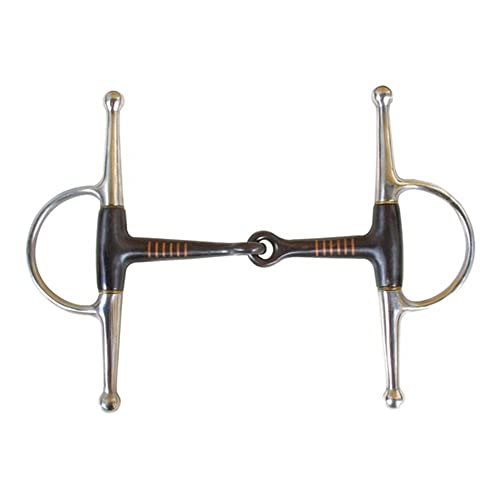 Schneiders FES Horse Bit Sweet Iron Snaffle 5 Full Cheek | Promotes Salivation and Responsiveness | Perfect for Younger Horses | Prevents Bit Pulling | Promotes Independent Side Movement