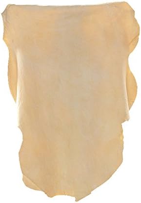 Car Natural Chamois Cleaning Cloth, RIVERLAKE Genuine Deerskin Leather Auto Car Wash Drying Towel,Super Absorbent,3 Available Sizes. (S:20''x12'' - 1PACK)
