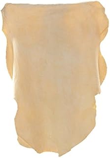 Car Natural Chamois Cleaning Cloth, RIVERLAKE Genuine Deerskin Leather Auto Car Wash Drying Towel,Super Absorbent,3 Available Sizes. (S:20''x12'' - 1PACK)