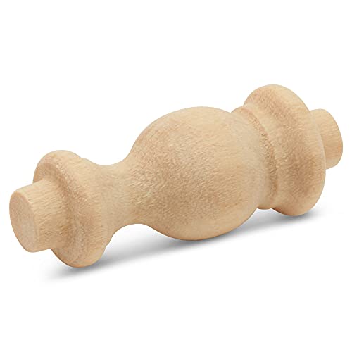 Image of Wooden Baluster Spindles 1-1 /2 inch, Pack of 25 Wood Spindles for Crafts, Woodworking, and Furniture, by Woodpeckers