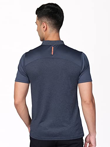 Image of TECHNOSPORT Men's Polyester Slim Fit T-Shirt