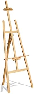 Pine Wood 150cm/ 59Inch Tall Adjustable Durable Art Artist Sketch Drawing Stand Display Painting Easel for Kid and Adults-Painting Display Exhibition Wedding Fits Small and Large Canvas's Easels