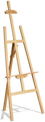 Pine Wood 150cm/ 59Inch Tall Adjustable Durable Art Artist Sketch Drawing Stand Display Painting Easel for Kid and Adults-Painting Display Exhibition Wedding Fits Small and Large Canvas's Easels