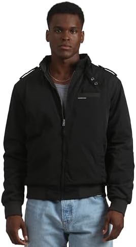 Members Only Men's Iconic Racer Quilted Lining Jacket |Slim Fit|
