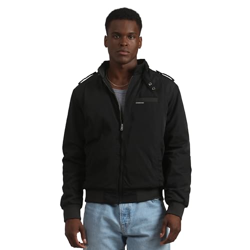 Image of Members Only Men's Iconic Racer Quilted Lining Jacket |Slim Fit|