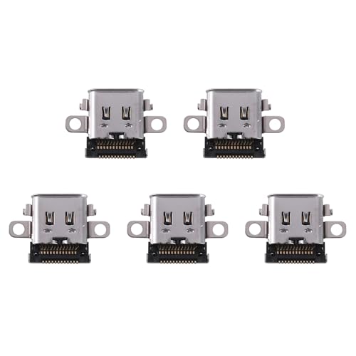 Booso 5X Puerto de Carga Tipo-C Pieza de Reparación de Repuesto del Conector del Zócalo del Cargador para la Ns 2017