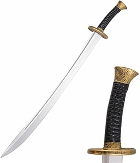 LarpGears Classical Chinese YanLing Saber Foam Sword, Historical Training Sword for Halloween Costume, LARP Events, Cosplay and Outdoor Battle Game Sports 33 Inches