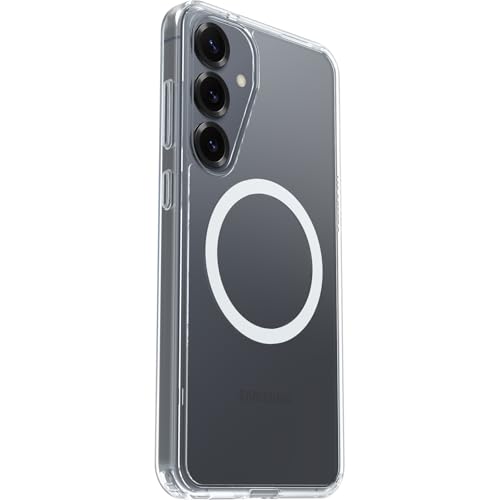 Image of OtterBox Symmetry Series Clear Transparent Case with Magnets for Samsung Galaxy S25+, Shockproof, Drop-Proof, Protective Case, 3X Military Standard Tested, Transparent