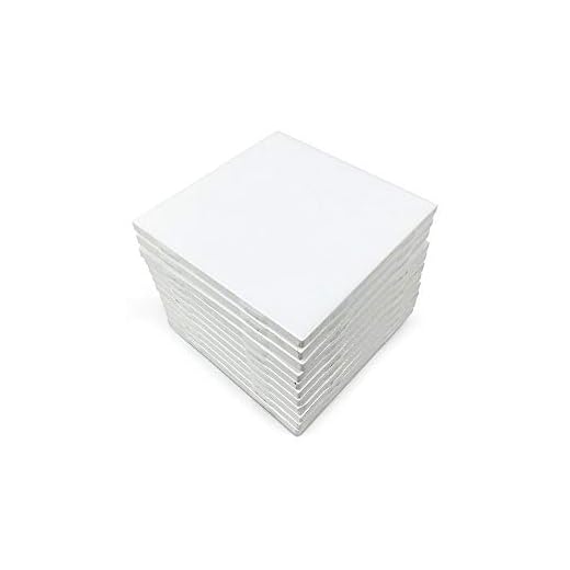 Set of 12 Glossy White Ceramic Tiles for Arts & Crafts by Squarefeet Depot Genuine Made in USA (4.25"x4.25")