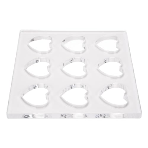 Molde para repostería en forma de corazón de acrílico
