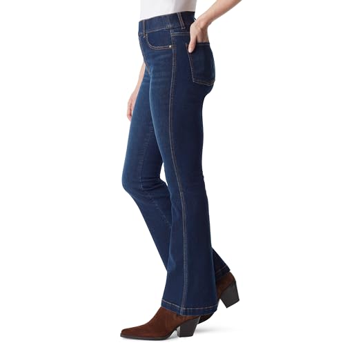 Image of Gloria Vanderbilt Women's Shape Effect Pull On High Rise Flare Jeans