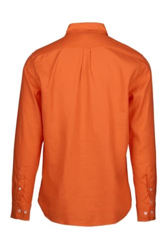 Image of SWIMS Santorini Men's Long Sleeve Linen Stretch Button Down Shirt | Lightweight breathable shirt for vacation, resort wear, travel and beach